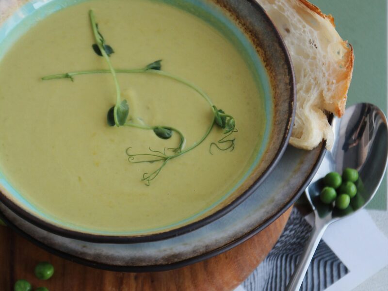 Zupa krem z zielonego groszku